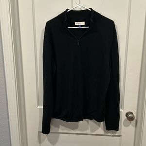 Black Quarter Zip Artefact Sweater